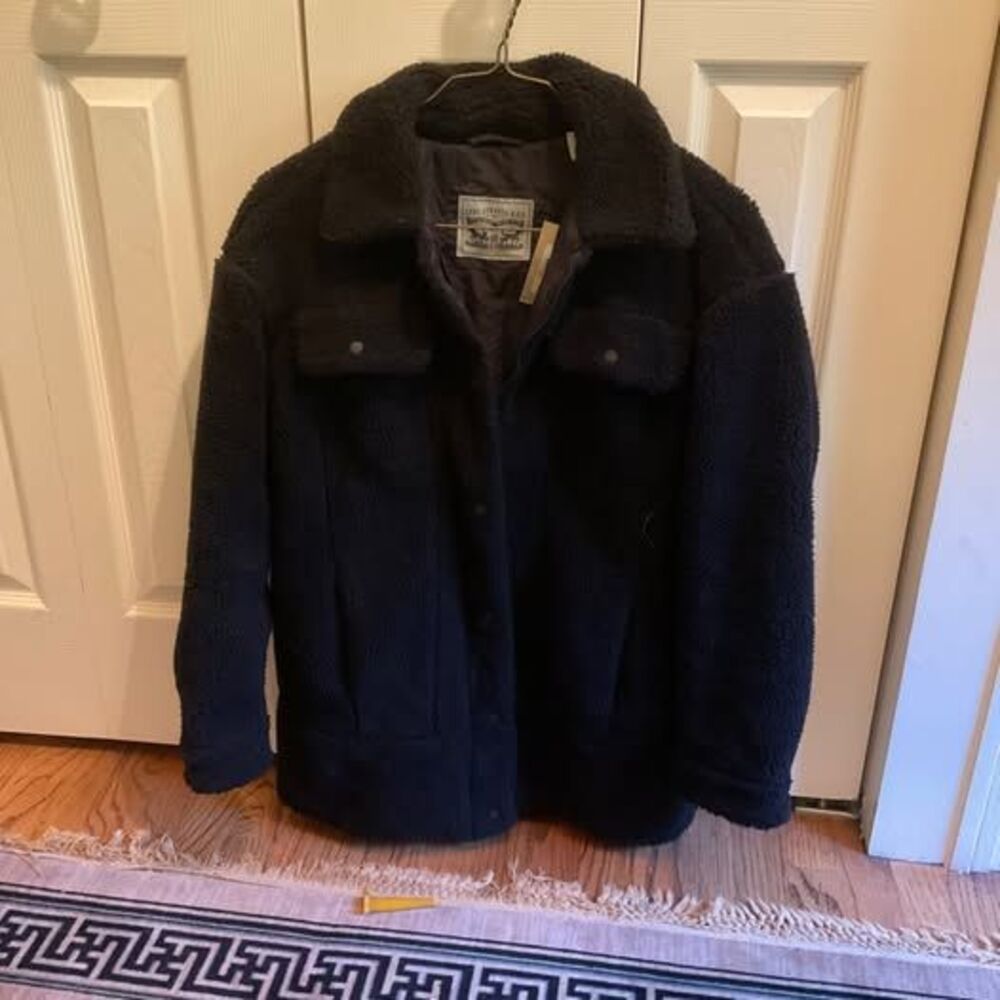 Levi’s Woman Trucker Fleece Jacket S Black